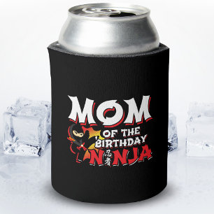 Porta-lata Mãe do Ninja de Aniversário - Festa de Aniversário