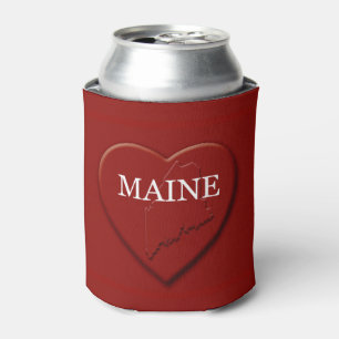Porta-lata Maine Heart Map Design