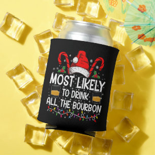 Porta-lata Mais Propenso a Beber Todo o Bourbon no Natal