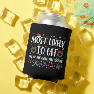 Porta-lata Mais Propenso a Comer Todos os Biscoitos de Natal 