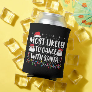 Porta-lata Mais Propenso a Dançar Com o Natal Família Natal
