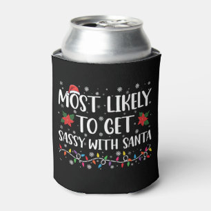Porta-lata Mais Propenso a Ficar Sassy Com o Papai Noel Famíl