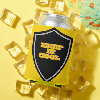 Porta-lata Mais resfriado, pode resfriar com o Design de logo