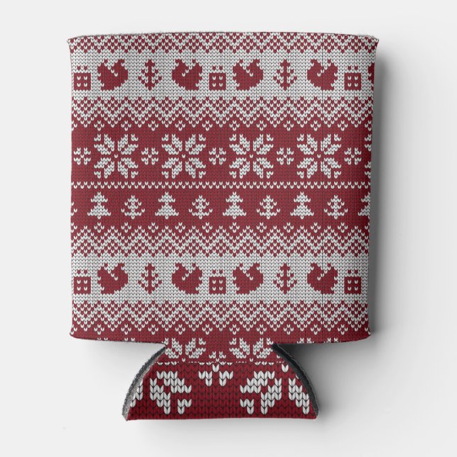 Porta-lata Maldito, Natal, esquilos, padrão de colheita. (Frente)