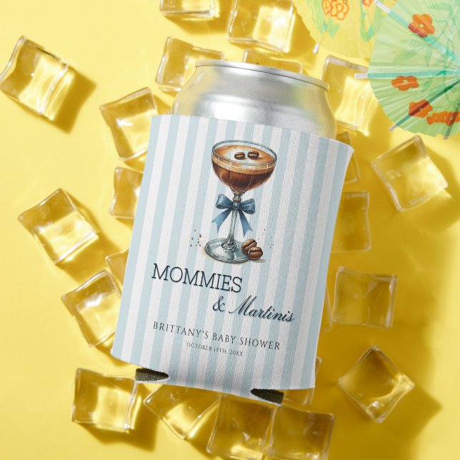 Porta-lata Mamãe e Martinis Boy Chá de fraldas Cooler (Verão in situ)