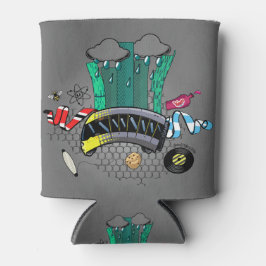 Porta-lata Manchester e Greater Manchester com abelha & tram