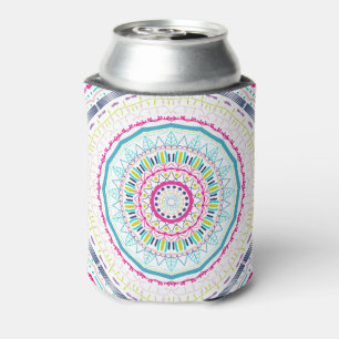 Porta-lata mandala colorida