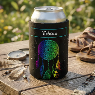 Porta-lata Mandala de Nome Personalizado Caçador de Sonhos Ar