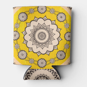 Porta-lata Mandala Ornamental: Design de Estilo Étnico.