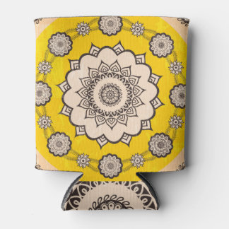 Porta-lata Mandala Ornamental: Design de Estilo Étnico.