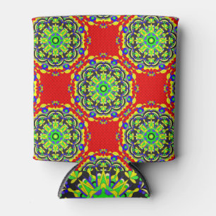 Porta-lata Mandala Tribal: Ilustração Sem Fios Vintage