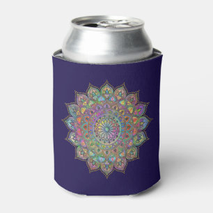 Porta-lata Mandalas Coloridas com Estilo Índia 1
