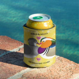 Porta-lata Mandarin Ducks Passa Pássaros Em Qualquer Ano