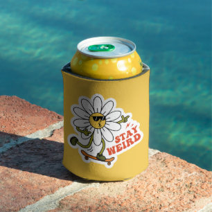 Porta-lata Mantenha-se estranho no skate Daisy