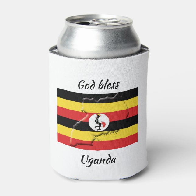 Porta-lata Manutenção Personalizada do UGANDA do deus abençoe (Can Front)