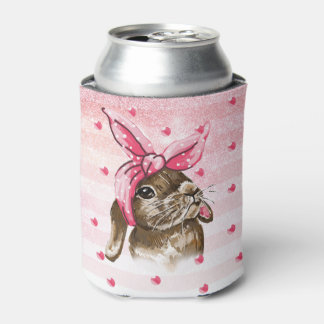 Porta-lata Mão pintada de coelho fino