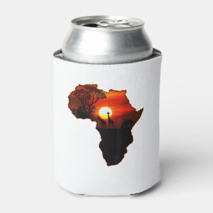 Porta-lata Mapa Africano de Camisas T Do Sol Sul-Africano