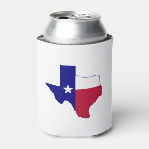 Porta-lata Mapa da Bandeira do Texas