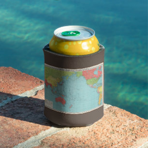 Porta-lata Mapa de Guerra da Philips do Pacífico, 1945