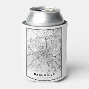 Porta-lata Mapa de Nashville