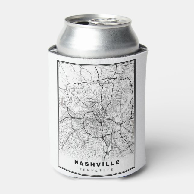 Porta-lata Mapa de Nashville (Can Front)