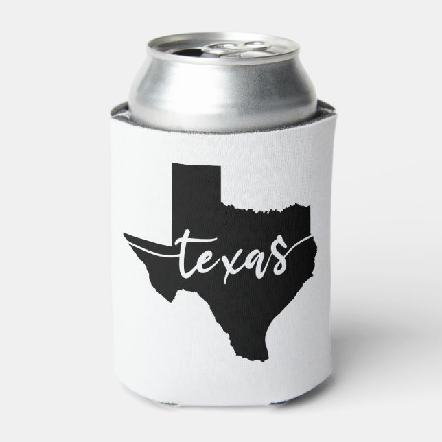 Porta-lata Mapa do Estado do Texas EUA (Can Front)