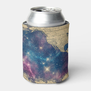 Porta-lata Mapa do Mundo Celestial de Roxo Vintage (6)