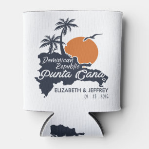 Porta-lata Mapa Minimalista do Casamento do Marinho Personali