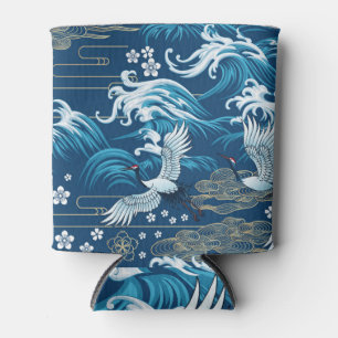 Porta-lata Mar Oriental: Padrão Decorativo Sem Olhos.