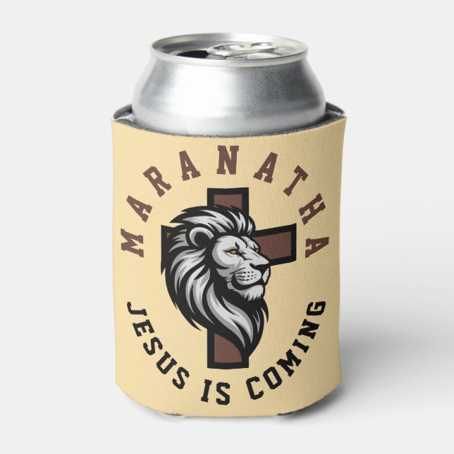 Porta-lata Maranata Jesus está vindo (Can Front)
