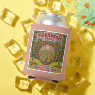 Porta-lata Marca do feixe de luz   Rótulo de Citrus Vintage