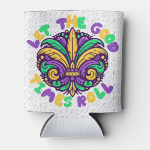 Porta-lata Mardi Gras Deixe os bons tempos rolar