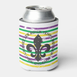 Porta-lata Mardi Gras Fleur di Lis