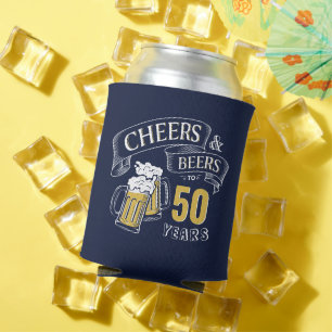 Porta-lata Marinho Amarelo E Cervejas Qualquer Idade De Anive
