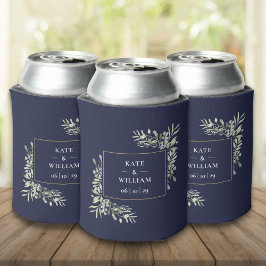 Porta-lata Marinho Blue Wedding Greenerage Foliage pode resfr