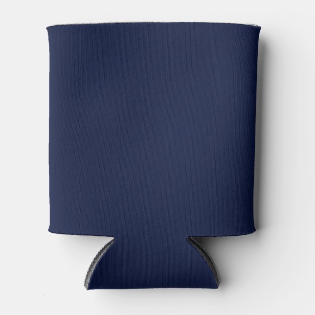 Porta-lata Marinho de Natal, marinho sólido, marinho profundo (Frente)