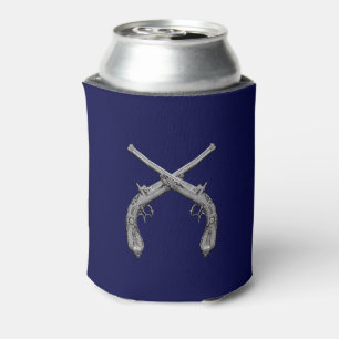 Porta-lata Marinho de pistolas cruzadas