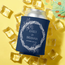 Porta-lata Marinho Elegante clássico Casamento azul