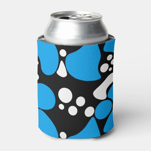 Porta-lata marinho impressão de abstrato com inteligência div (Can Front)