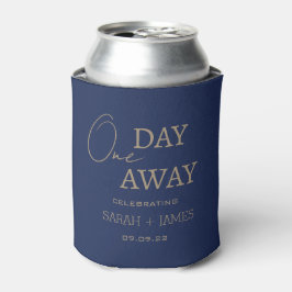 Porta-lata Marinho Personalizado A Um Dia Da Festa de casamen