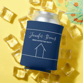 Porta-lata Marketing Imobiliário Azul Casa Aberta Personaliza