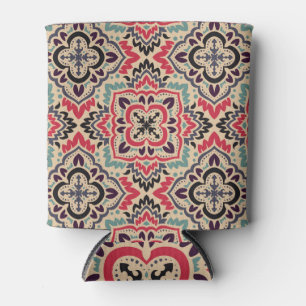 Porta-lata Máscara Elegante: Textura sem costura com vinheta