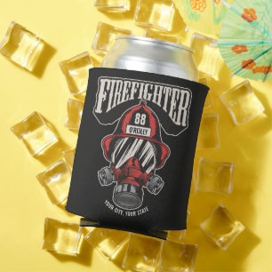 Porta-lata Máscara Personalizada de Bombeiro Capacete do Corp