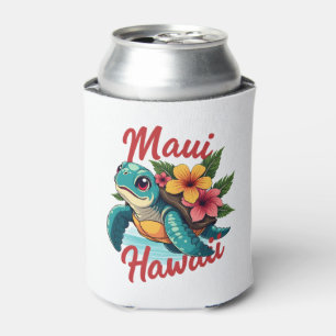 Porta-lata Maui Hawaii T Shirt Girl Miúdas Crianças Tartaruga