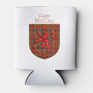 Porta-lata McCall Tartan Scottish Xadrez Lion Rampant