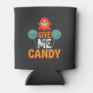 Porta-lata Me Dê Doce Fantasma de Halloween_1