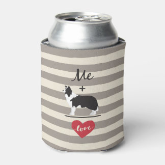 Porta-lata Me plus Border Collie Igual Love Can Cooler