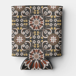 Porta-lata Medalhão Islâmico: Belo Padrão Têxtil.