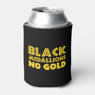 PORTA-LATA MEDALHÕES PRETOS SEM OURO