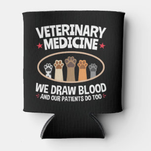 Porta-lata Medicina Veterinária Nós Desenhar Sangue Engraçado
